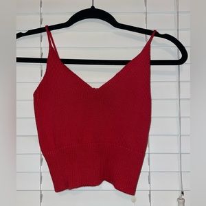 Red Crochet Tank